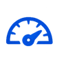Blue VPN feature icon for one-tap connection