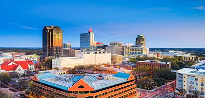 Raleigh skyline for the North Carolina USA VPN location