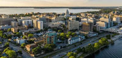 Madison cityscape for the Wisconsin USA VPN location