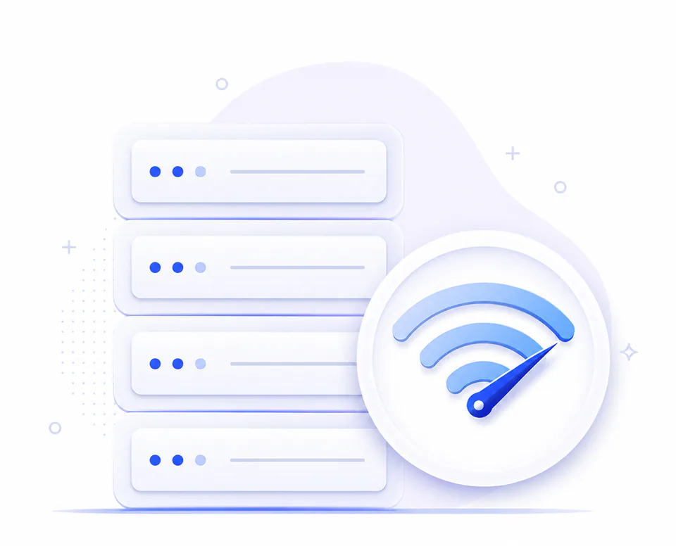 USA VPN connection performance VPN server connection performance illustration with a gauge