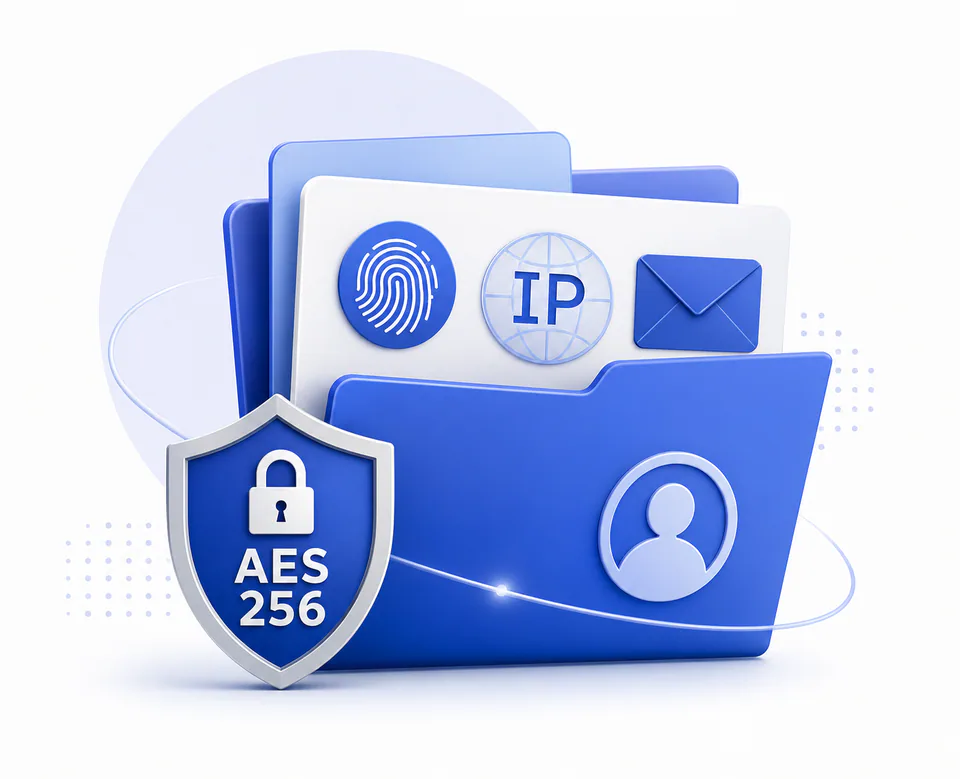 Secure browsing with a USA VPN Encrypted browsing folder protected with AES-256 security